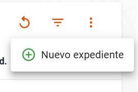 Nuevo expediente
