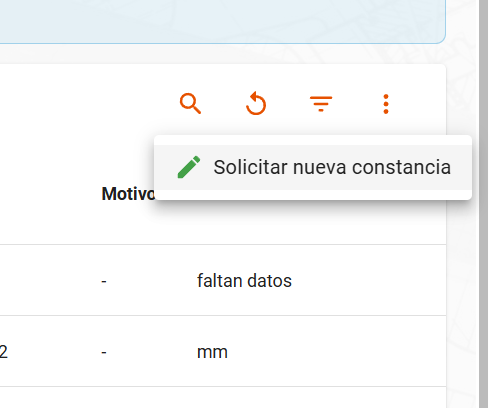 Solicitar nueva constancia