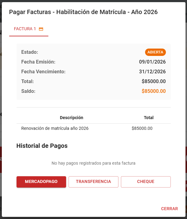 Elegir medio de pago